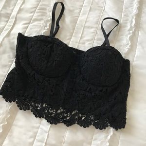 Lace crop top